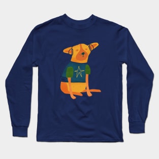 Gen X Cattle Dog listening to his walkman. Long Sleeve T-Shirt